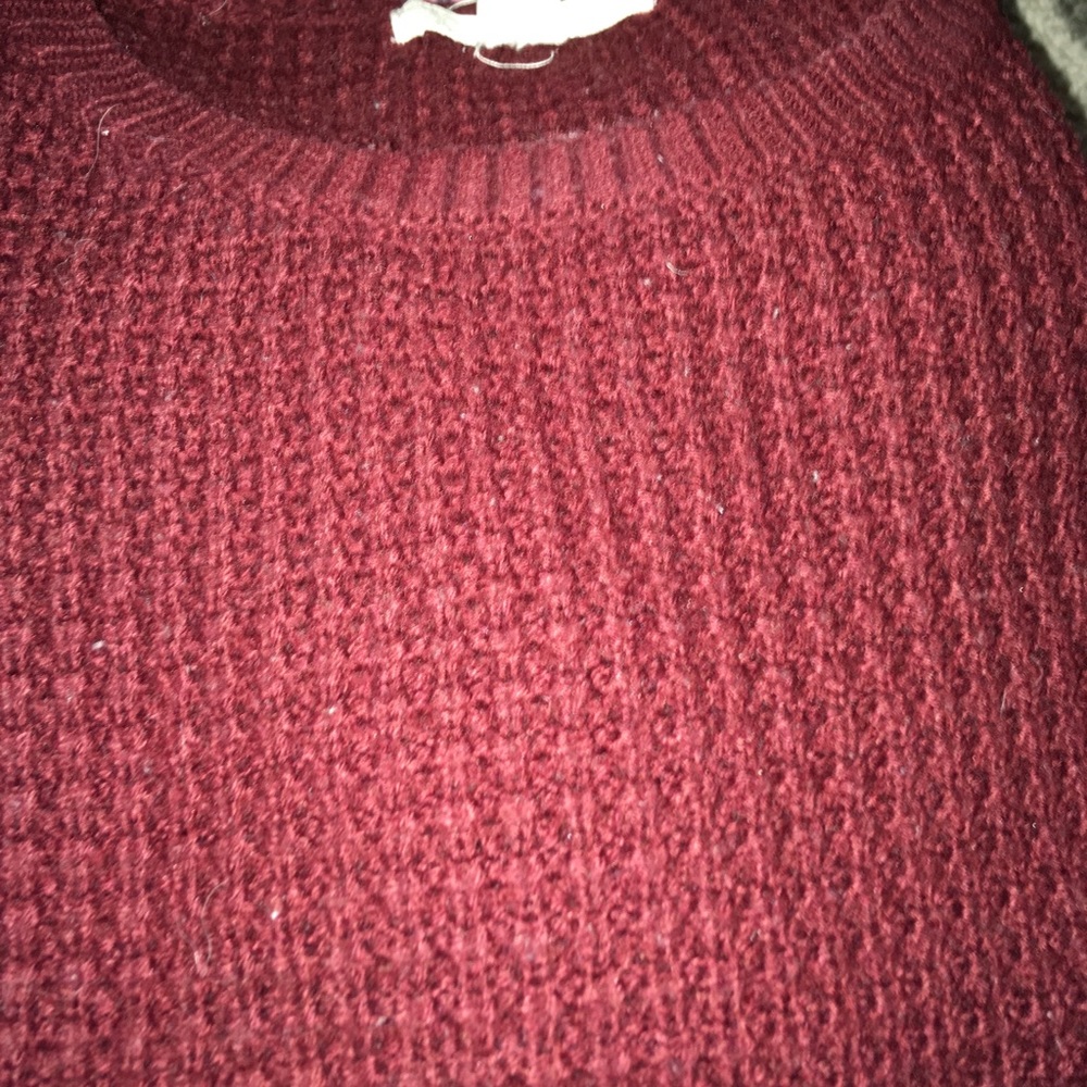 Waffle texture sweater